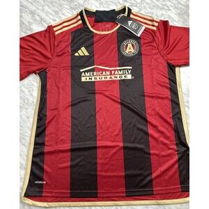 Adidas MLS Atlanta United FC Home Soccer Jersey Women's XL Red Black NEW